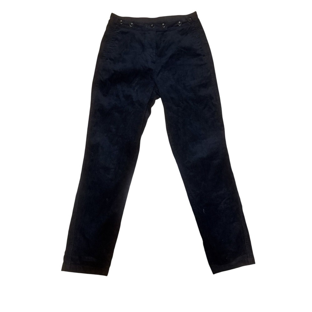 Poetry Corduroy Pants Womens Size 6 Black Straight Casual Trousers